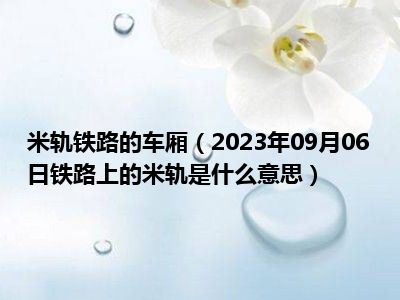 米轨铁路的车厢（2023年09月06日铁路上的米轨是什么意思）