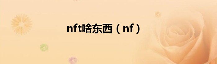  nft啥东西（nf）