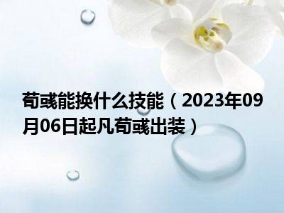 荀彧能换什么技能（2023年09月06日起凡荀彧出装）