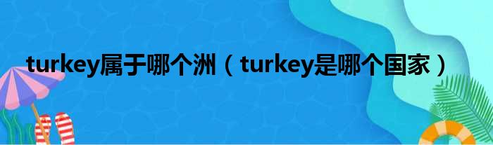 turkey属于哪个洲（turkey是哪个国家）