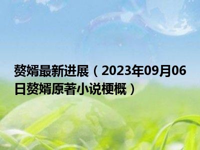 赘婿最新进展（2023年09月06日赘婿原著小说梗概）