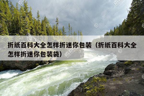 折纸百科大全怎样折迷你包装（折纸百科大全怎样折迷你包装袋）