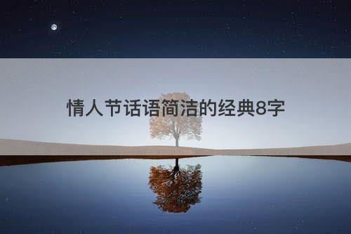 情人节话语简洁的经典8字