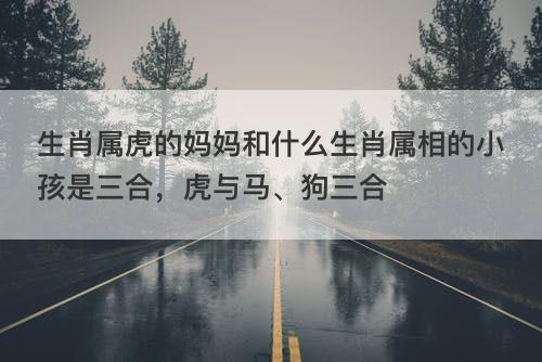 生肖属虎的妈妈和什么生肖属相的小孩是三合,虎与马、狗三合