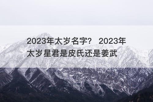 2023年太岁名字？ 2023年太岁星君是皮氏还是姜武