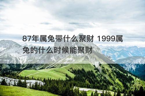 87年属兔带什么聚财 1999属兔的什么时候能聚财