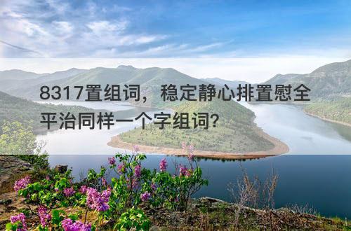 8317置组词,稳定静心排置慰全平治同样一个字组词？